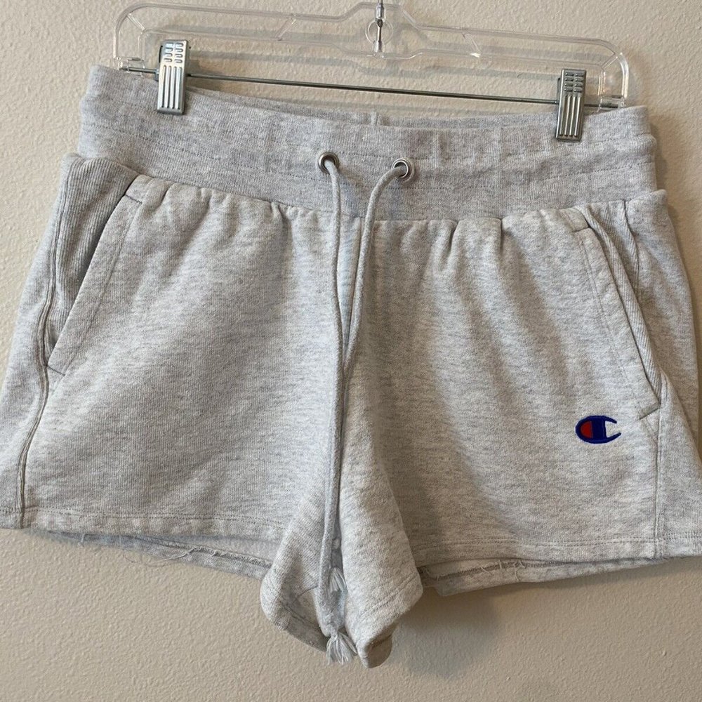 Champion Reverse Weave Sweat Shorts Womens - size Large - Gray